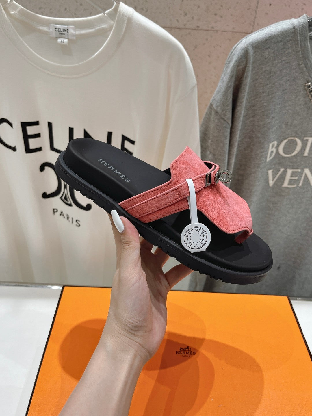 EMPIRE SANDAL BLACK MIX PINK SUEDE、mysite、Cacoeks