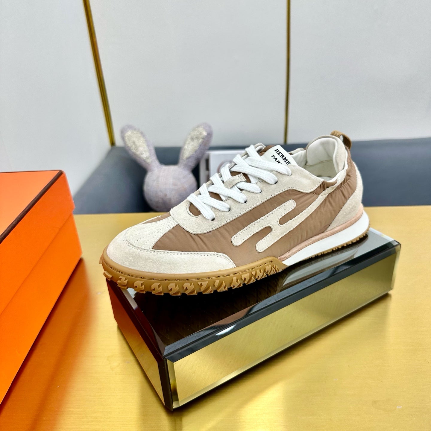 JET SNEAKER IN KHAKI MIX MEDIUM BROWN SUEDE、mysite、Cacoeks