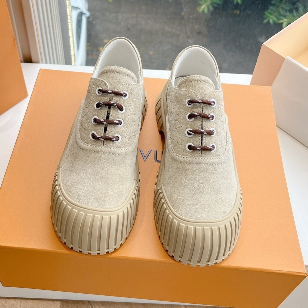 LV ARCHLIGHT SKATE SNEAKER IN PALE BROWN EMBOSSED SUEDE、mysite、Cacoeks