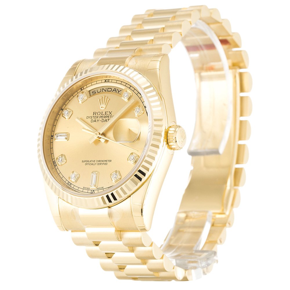 Replica Rolex Day-Date 36mm Gold Dial 118238-fasswatch