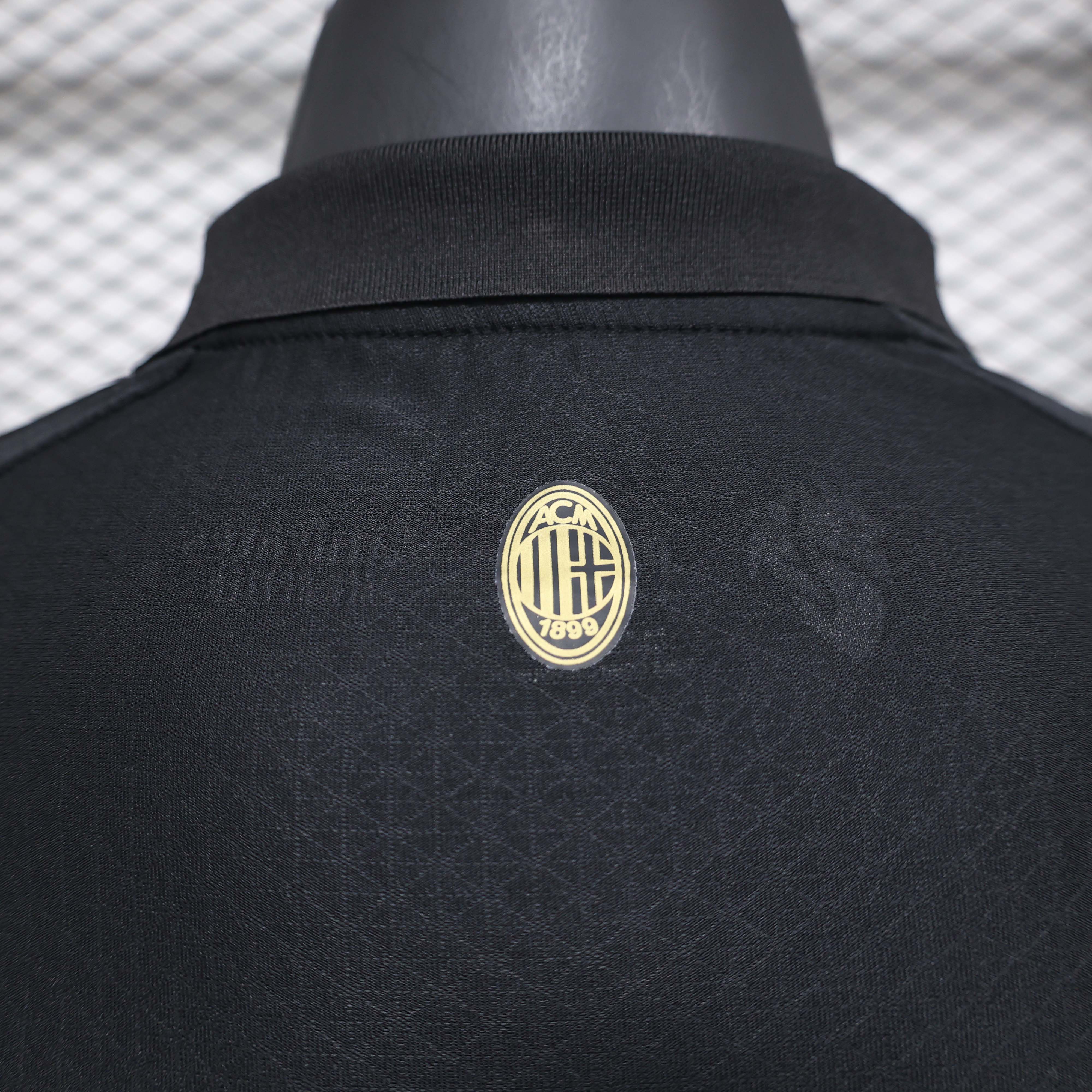 2024/2025 Long Sleeve Player Version AC Milan 125th Anniversary Black Soccer Jersey 1:1 Thai Quality:football jersey mysite: unitedjerseyfootball 邓江浪:football
