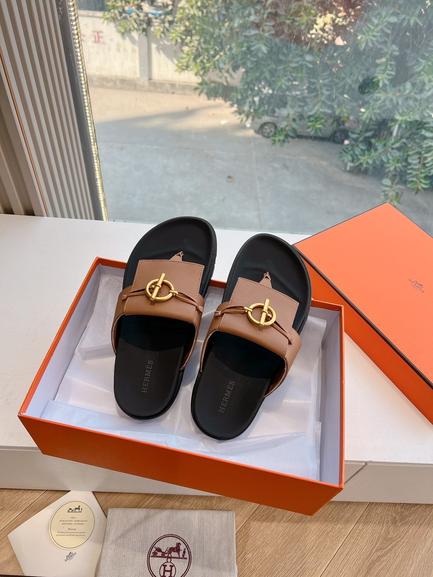 JOYCE SANDAL IN BRONZE BROWN CALFSKIN、mysite、Cacoeks