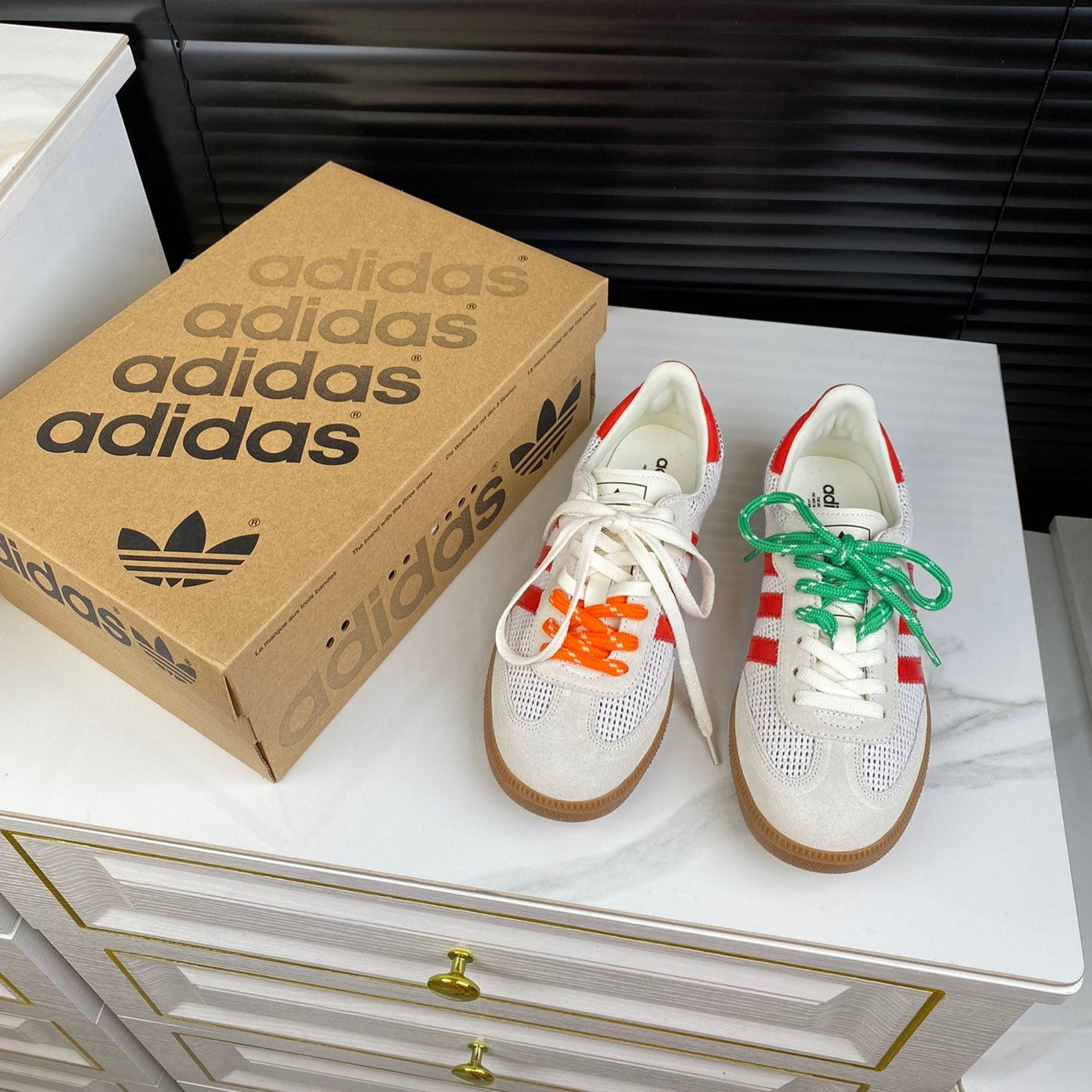 Light Gray Sneakers Adidas Samba Sneakers Cowhide、mysite、Cacoeks