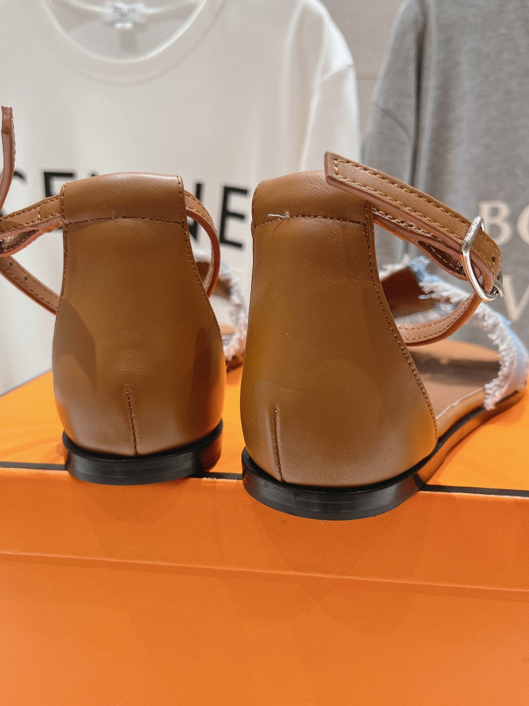 SANTORINI SANDAL BLEU CLAIR LAMBSKIN、mysite、Cacoeks