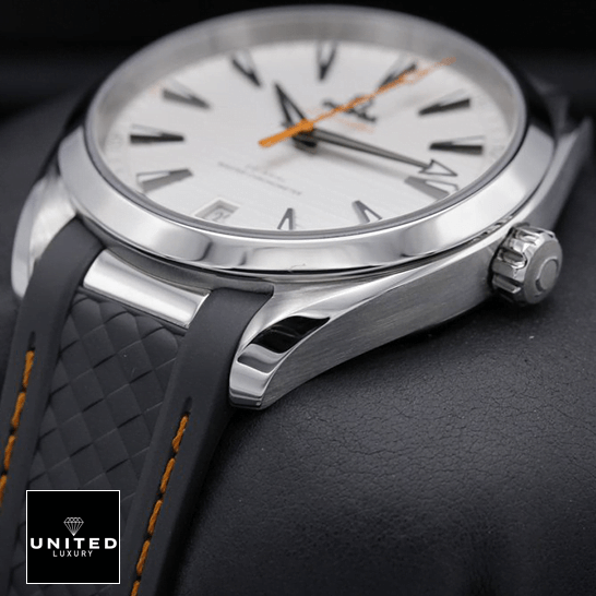 Omega Aqua Terra 220.12.41.21.02.002 White Dial Replica black background