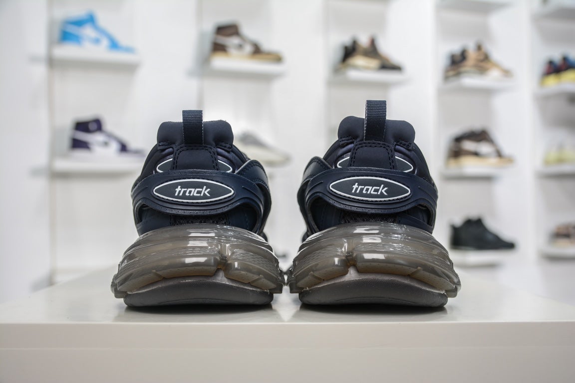 Balenciaga Track Clear Sole Sneaker in Dark Navy、mysite、Cacoeks