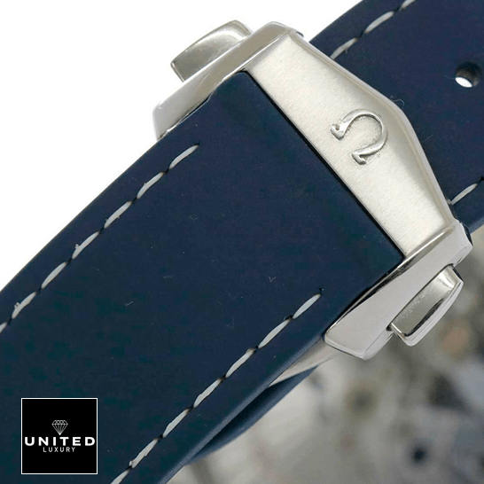 Omega Blue Rubber Bracelet Stainless Steel Clasp Replica
