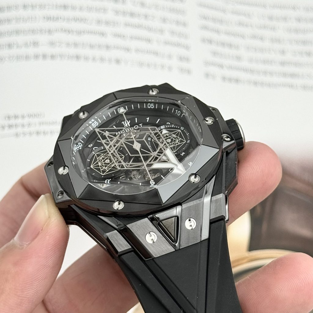 Đồng Hồ Hublot Nam Rep 11 Big Bang Unico Black Ceramic BBF 45mm (1)