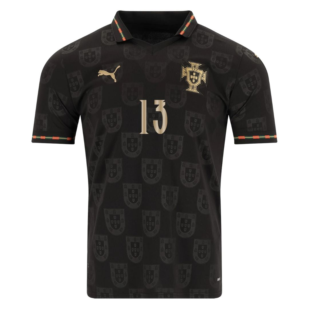 Portugal Fan Jersey Black Panther 2025/26 #13 Eusebio-mysite Custom Football Kit- Nextkits