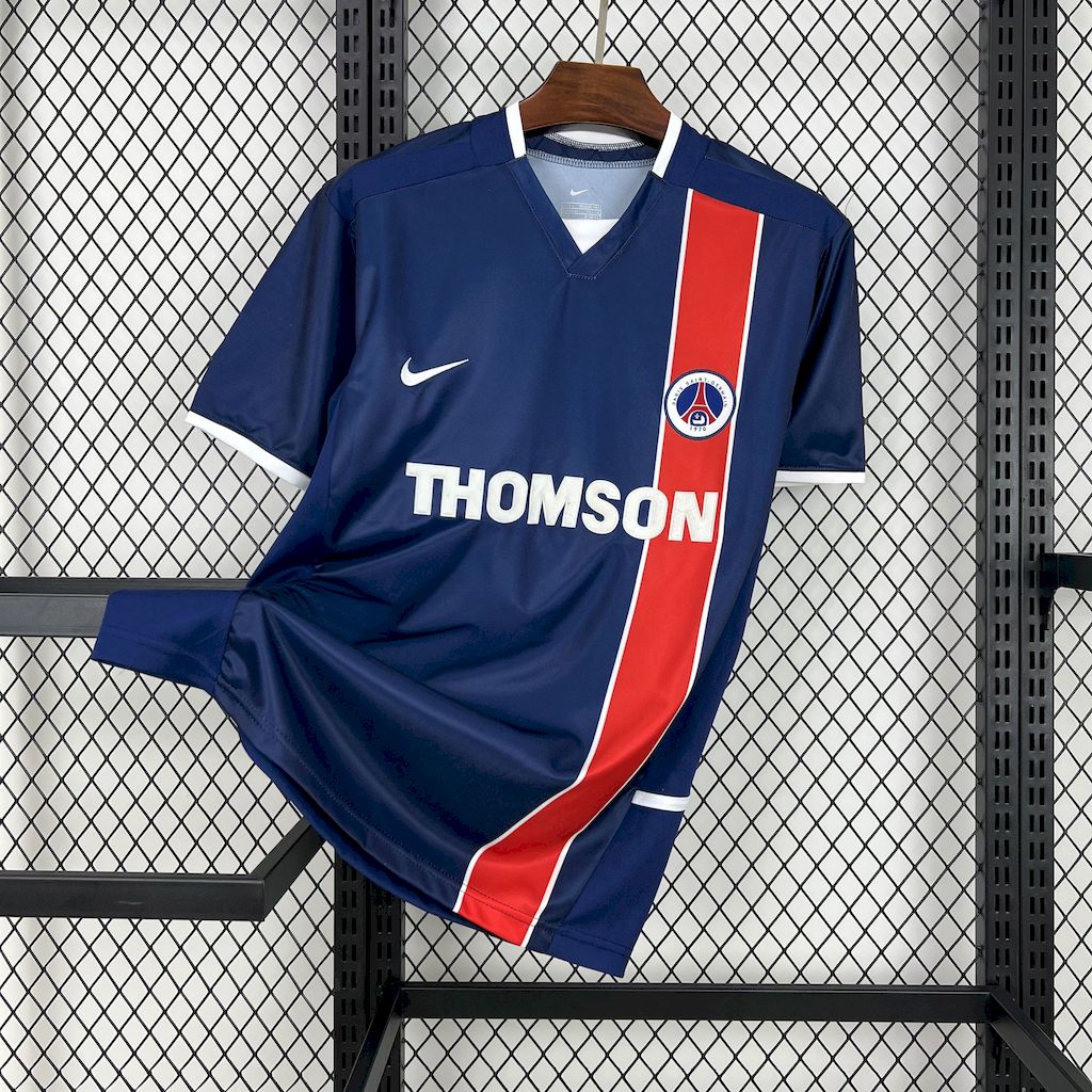 ManixJersey.com | Retro Paris Saint-Germain PSG 2002-03 Home Jersey -Customize Name, Number and Patch | Worldwide Shipping