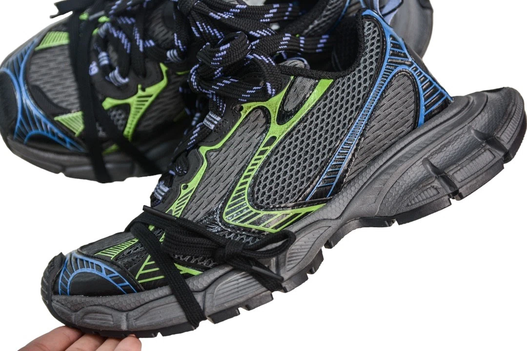 Balenciaga 3XL Sneaker in Dark Grey Black Blue and Green、mysite、Cacoeks