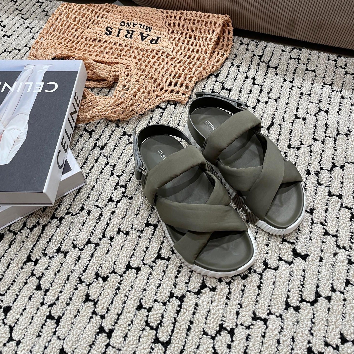 ELECTRIC SANDAL SHADOW CALFSKIN、mysite、Cacoeks