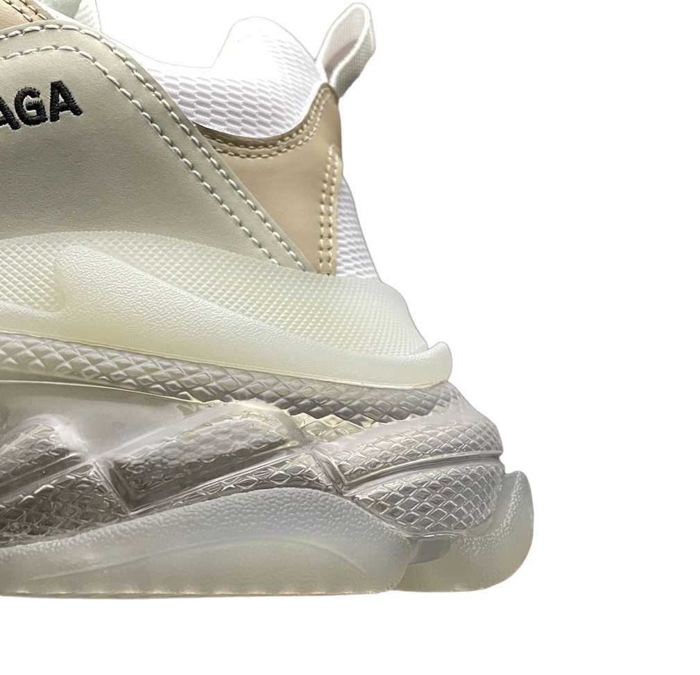 Balenciaga Triple S Sneaker Clear Sole in Beige、mysite、Cacoeks