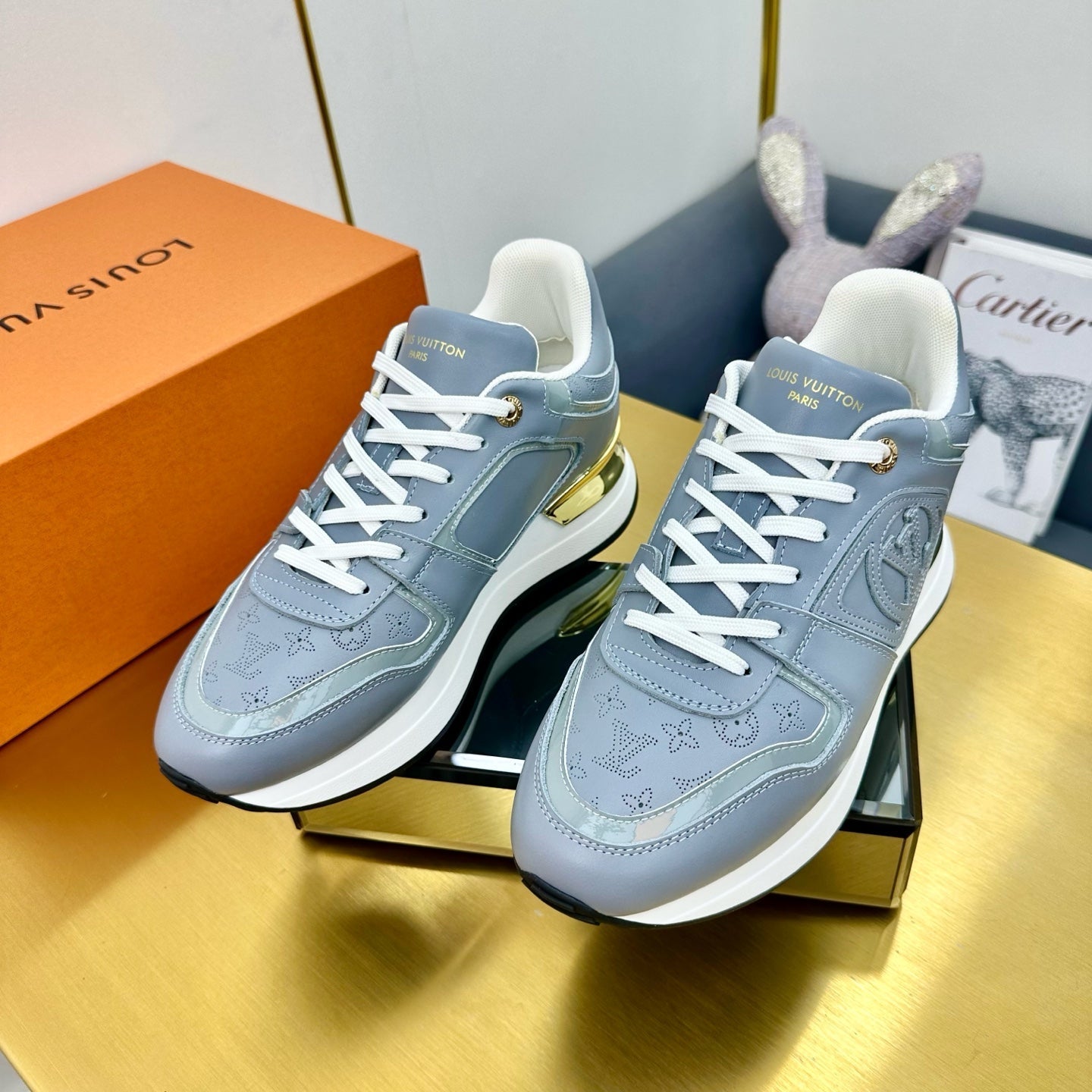 NEO RUN AWAY SNEAKER IN SHARK GRAY CALFSKIN、mysite、Cacoeks