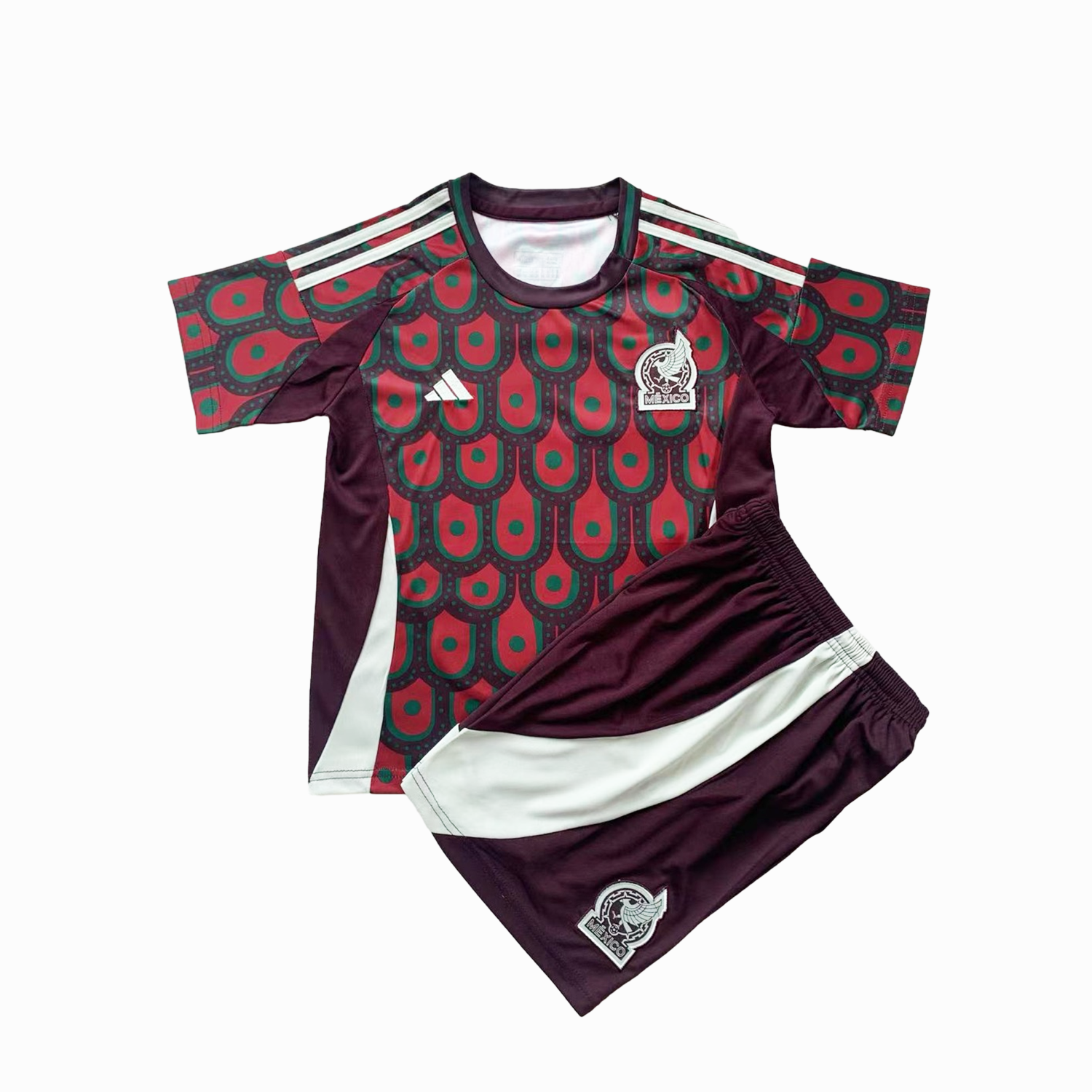 SIUjerseys-Mexico 2024 Home Kids Kit
