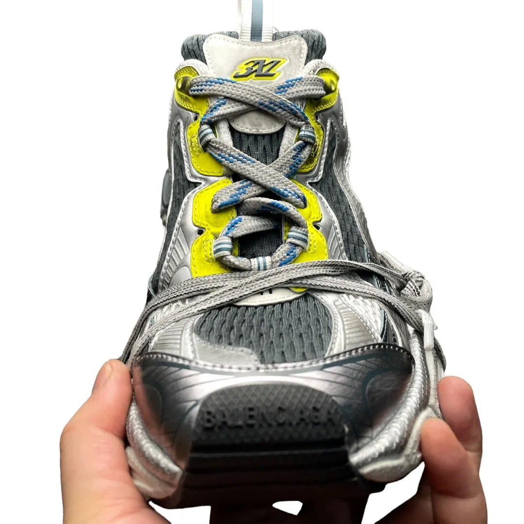 Balenciaga 3XL Sneaker in White Blue Yellow、mysite、Cacoeks