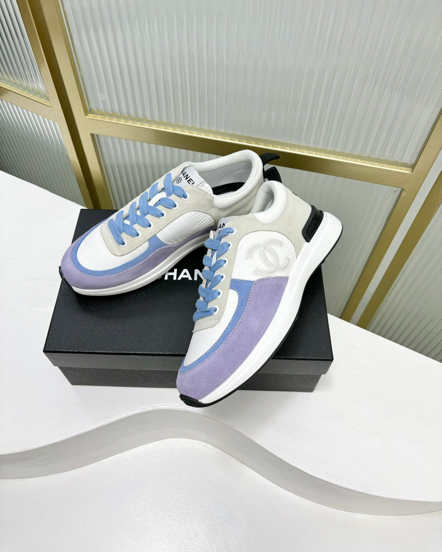 SNEAKER IN AMETHYST PURPLE MIX GREY SUEDE、mysite、Cacoeks