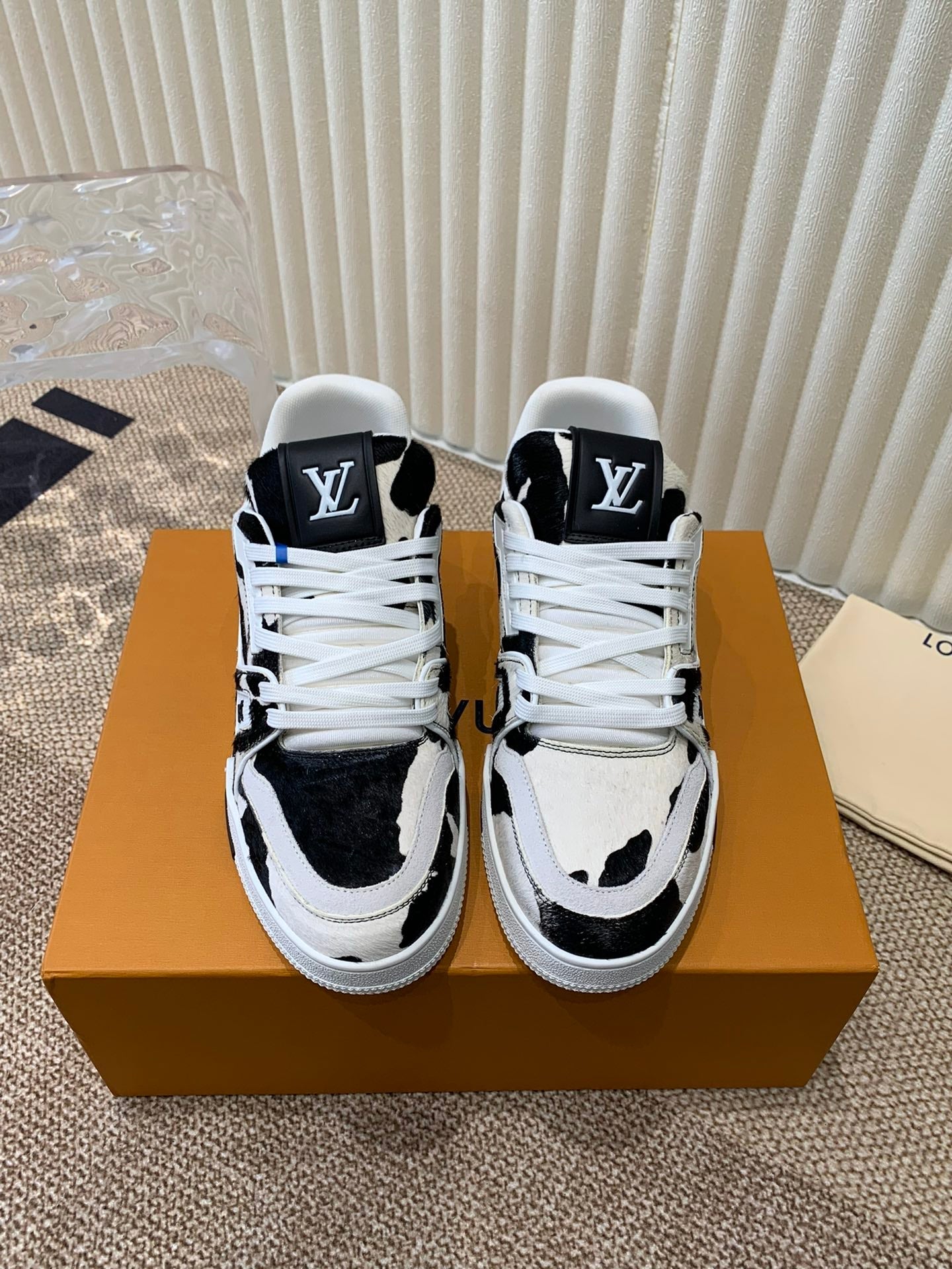 LV TRAINER SNEAKER BLACK MIX WHITE、mysite、Cacoeks