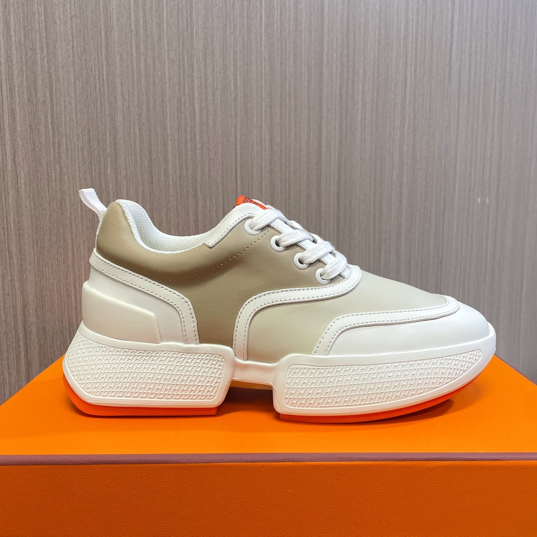 GIGA SNEAKER BEIGE MIX WHITE CALFSKIN、mysite、Cacoeks