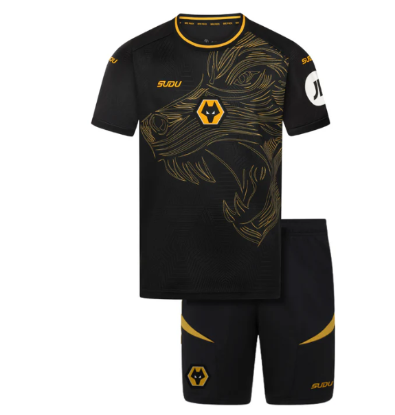 24/25 Wolverhampton Wanderers Away Football Shirt Kids Size Suit-mysite Custom Football Kit- Nextkits