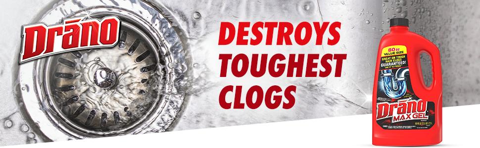 Destroys toughest clogs