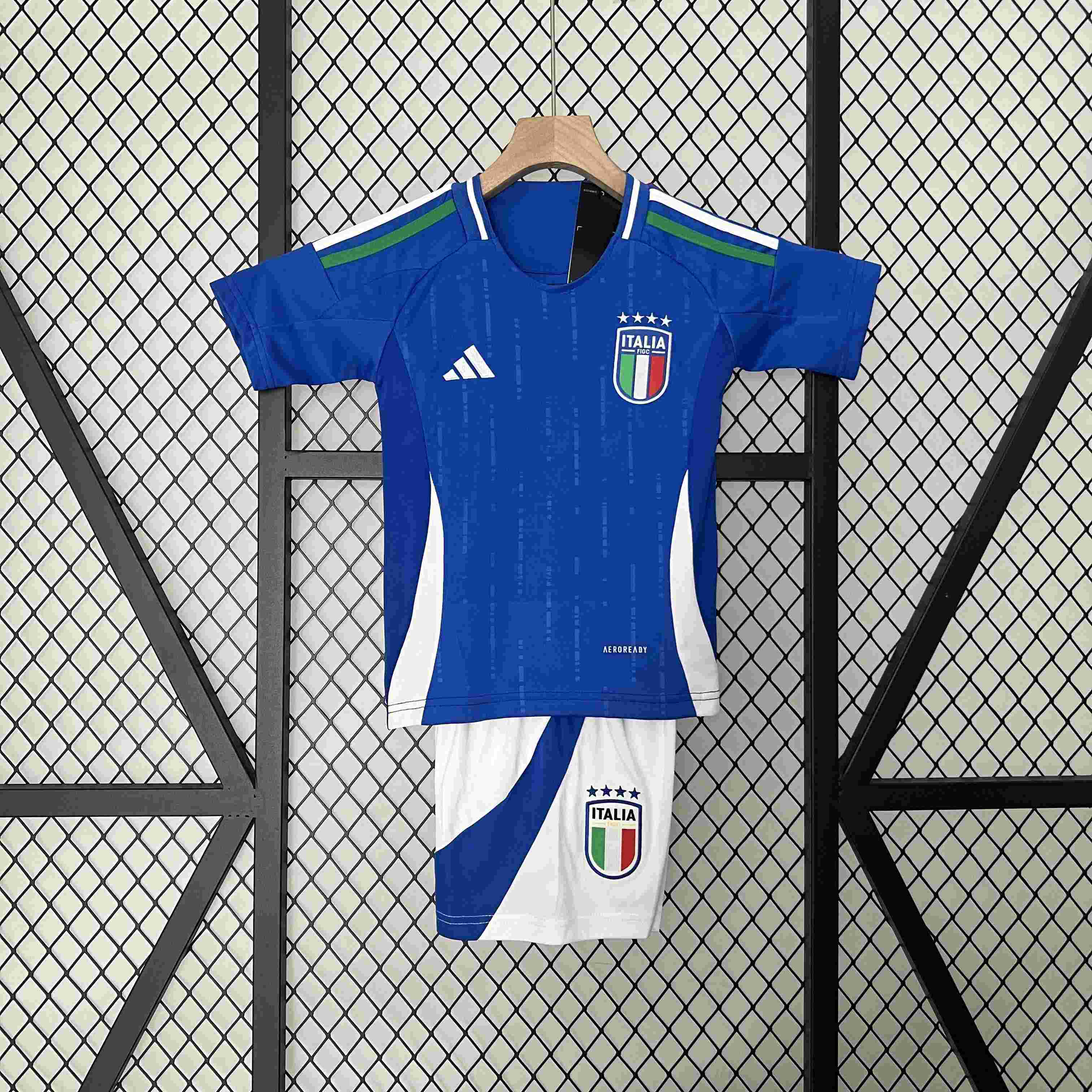 2024 Italy National Team Home Football Shirt Kids Size Suit-mysite Custom Football Kit- Nextkits