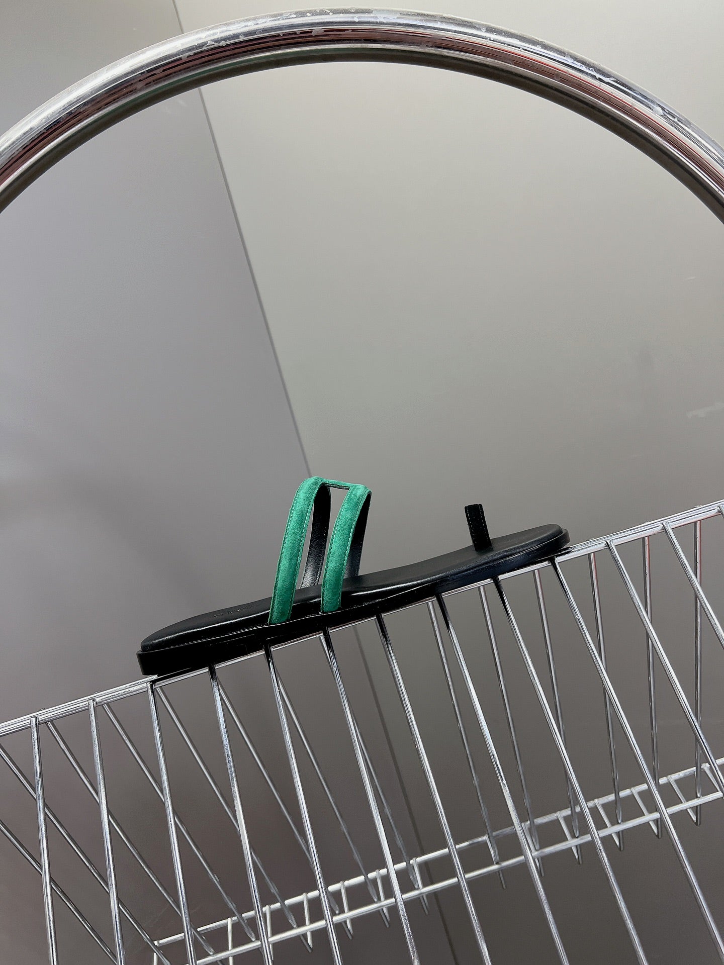 Georgia Sandals Teal Suede Black Calfskin、mysite、Cacoeks