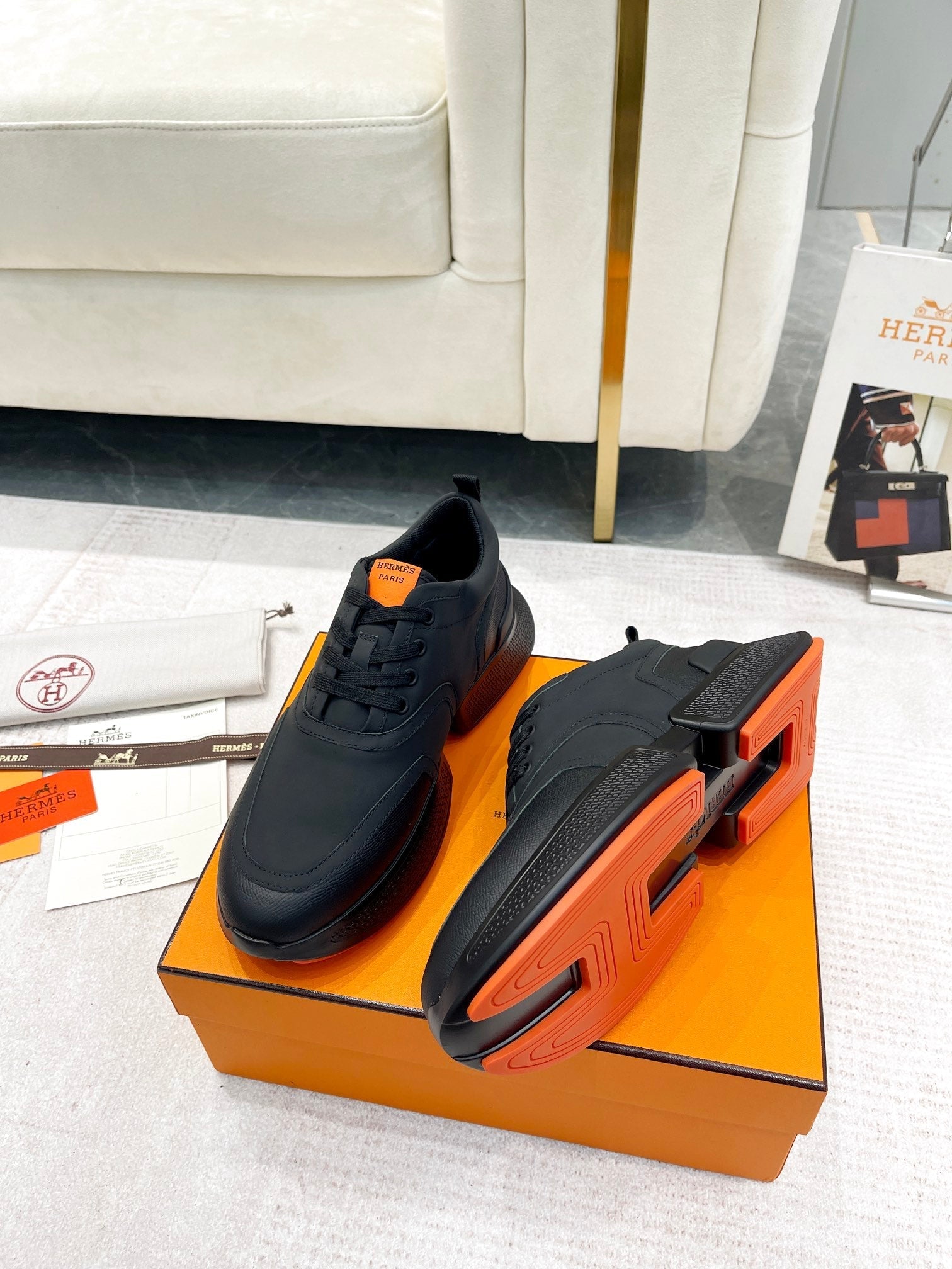 GIGA SNEAKER IN FULL BLACK STITCHED MESH AND CALFSKIN、mysite、Cacoeks