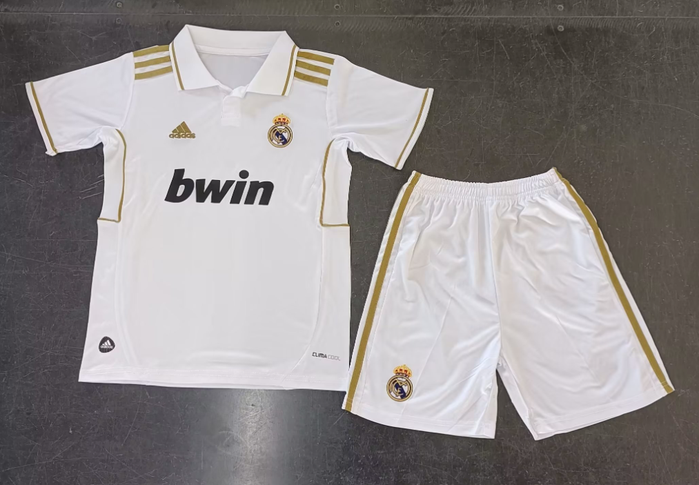 11/12 Retro Real Madrid Home Football Shirt Kids Size Suit-mysite Custom Football Kit- Nextkits