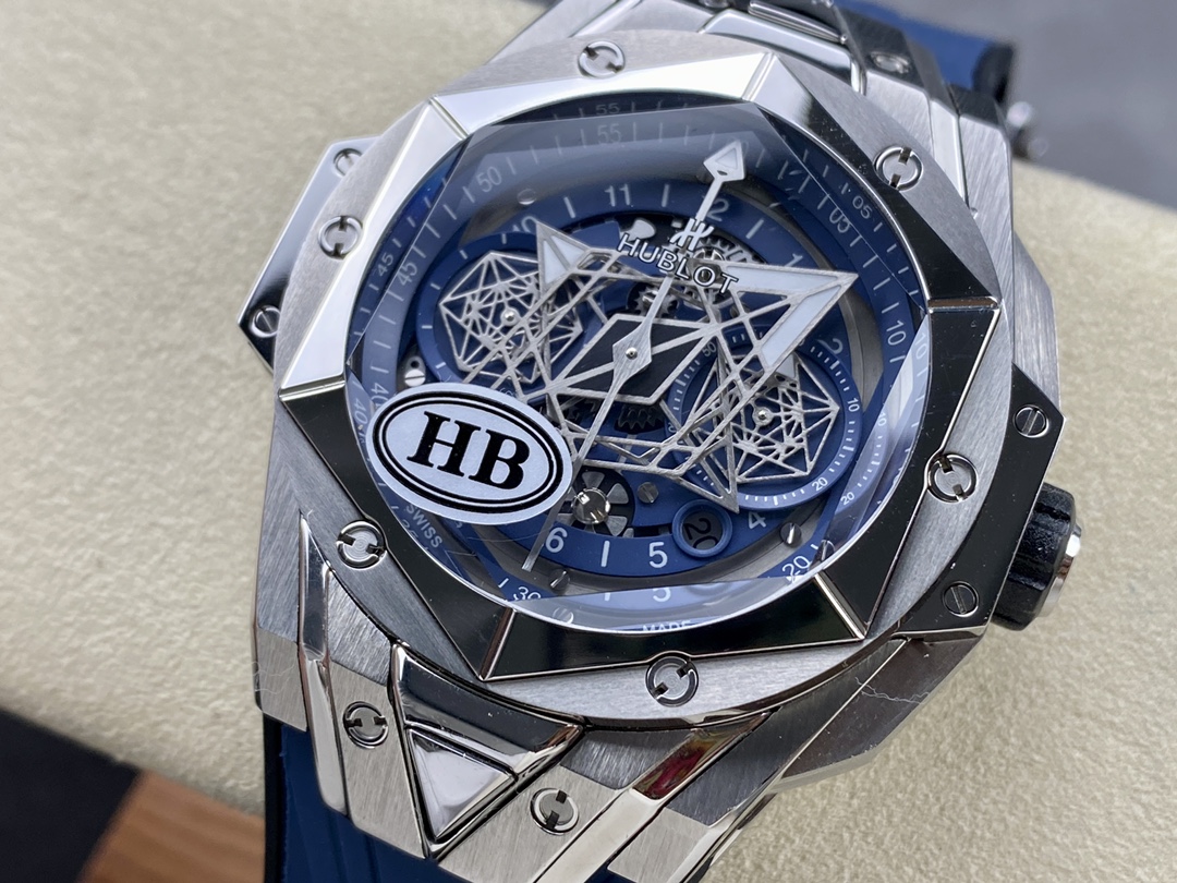 Hublot Big Bang Sang Bleu II Titanium 418.NX.5107.RX.MXM20-fasswatch