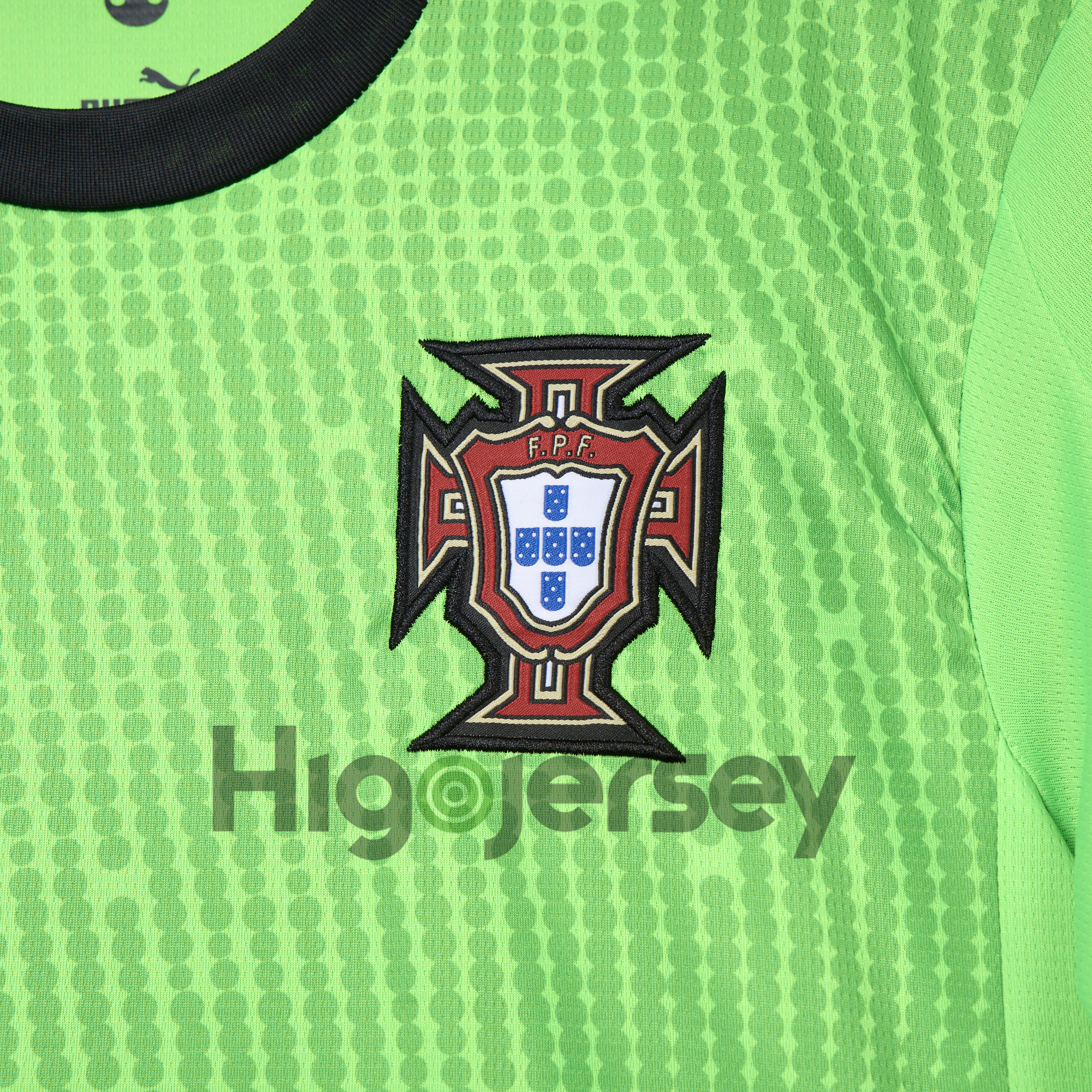 Higojerseys-Portugal 2025-26 Green Goalkeeper Jersey - Fans Version