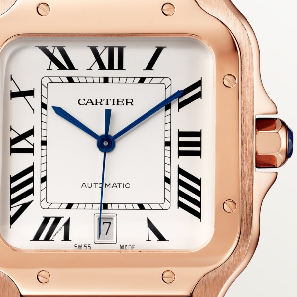 Super Clone 1:1 Cartier Santos Large Model Rose Gold WGSA0019 Replica-fasswatch