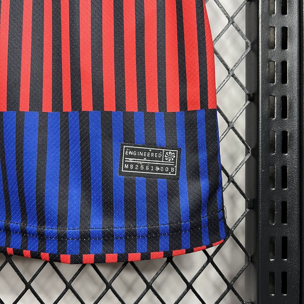 ManixJersey.com | Barcelona 24-25 Stripe Pre-Match Training Jersey - Fans Version -Customize Name, Number and Patch | Worldwide Shipping
