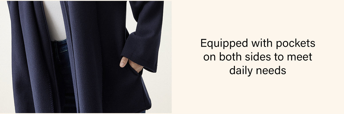 Equipped with pockets on both sides for daily convenience