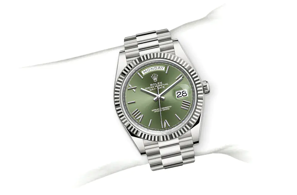 Rolex Day-Date in 18 ct white gold M228239-0033 at J. Licht & Sons Rolex Boutique