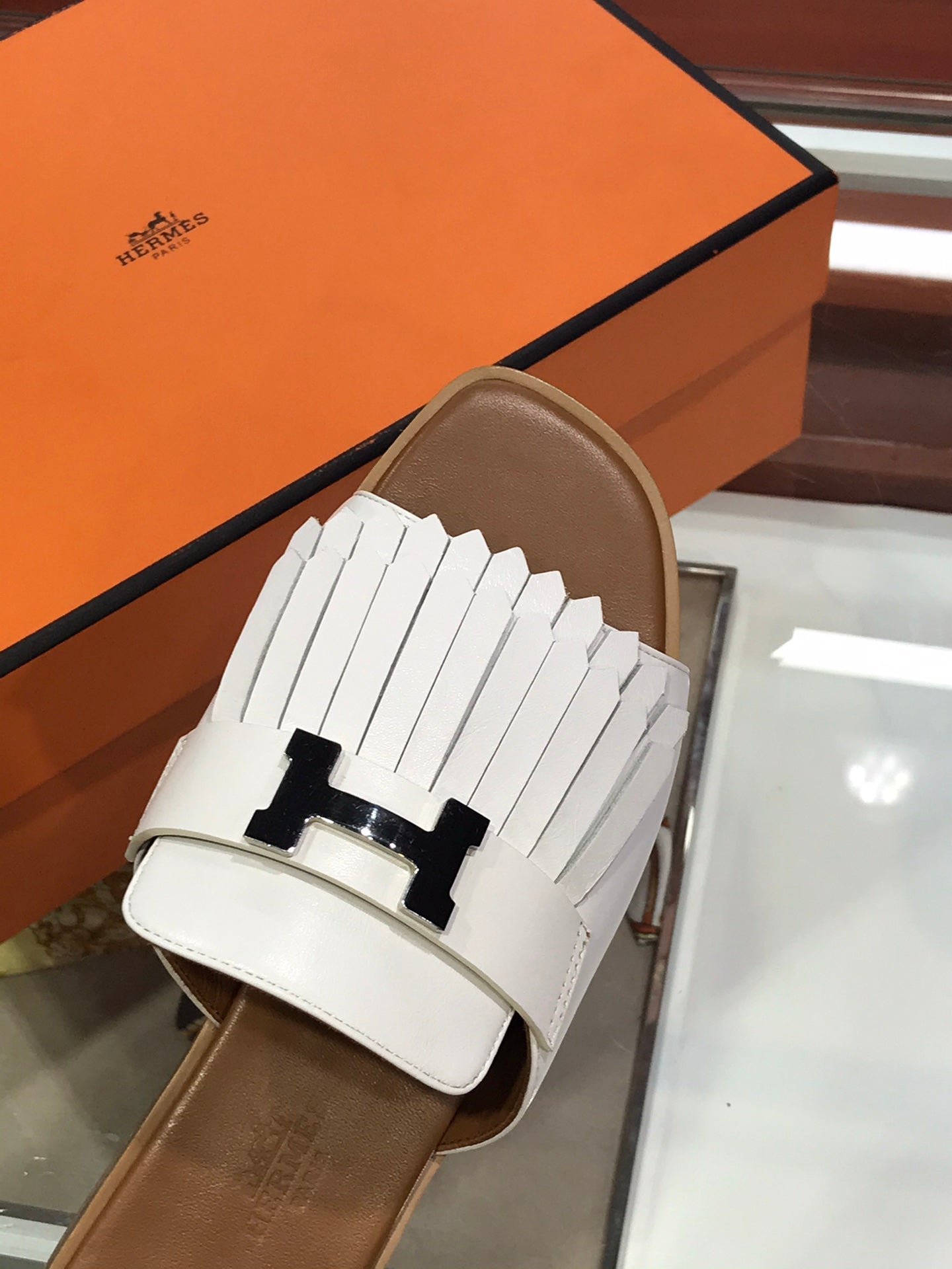 ROYAL SANDAL CARAMEL MIX WHITE LAMBSKIN、mysite、Cacoeks