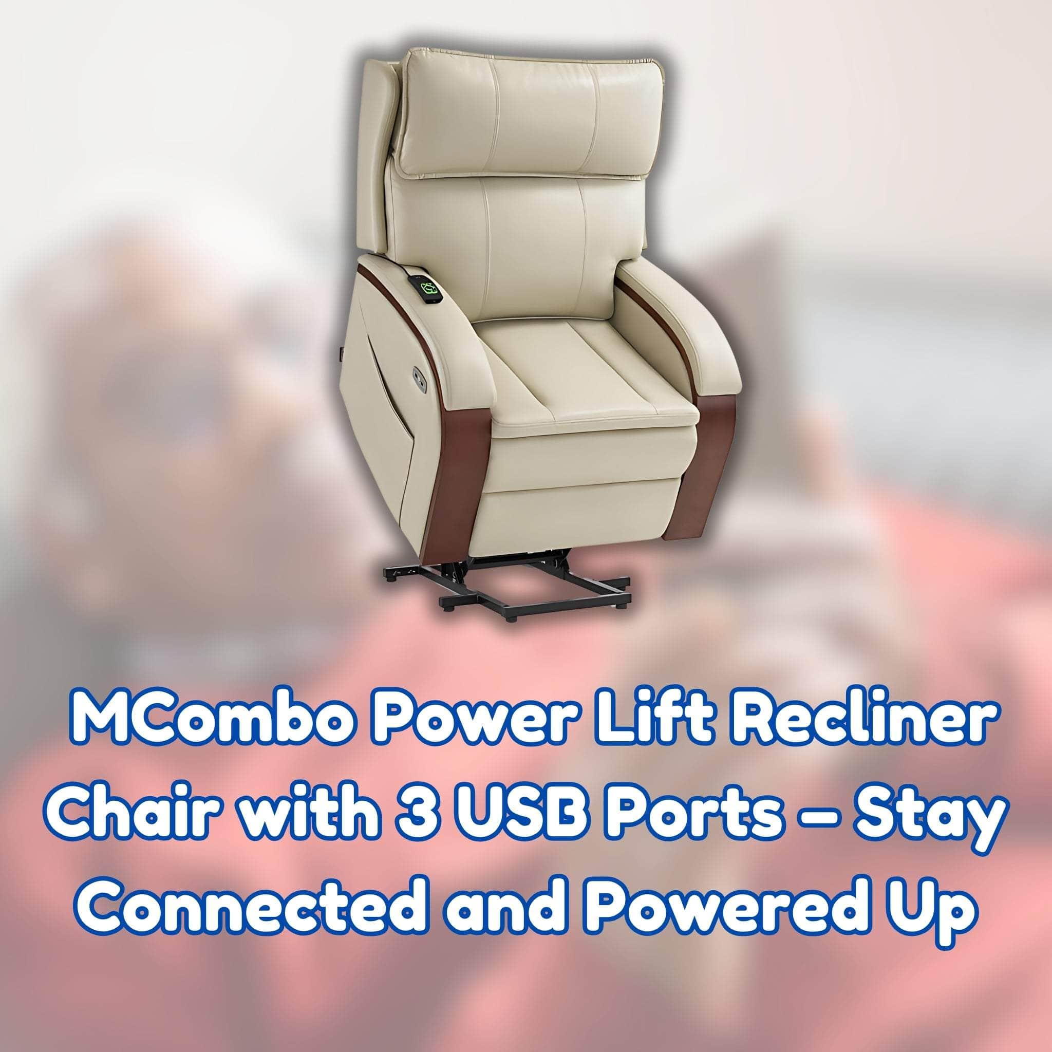 MCombo Power Lift Recliner Chair with 3 USB Ports – Stay Connected and Powered Up