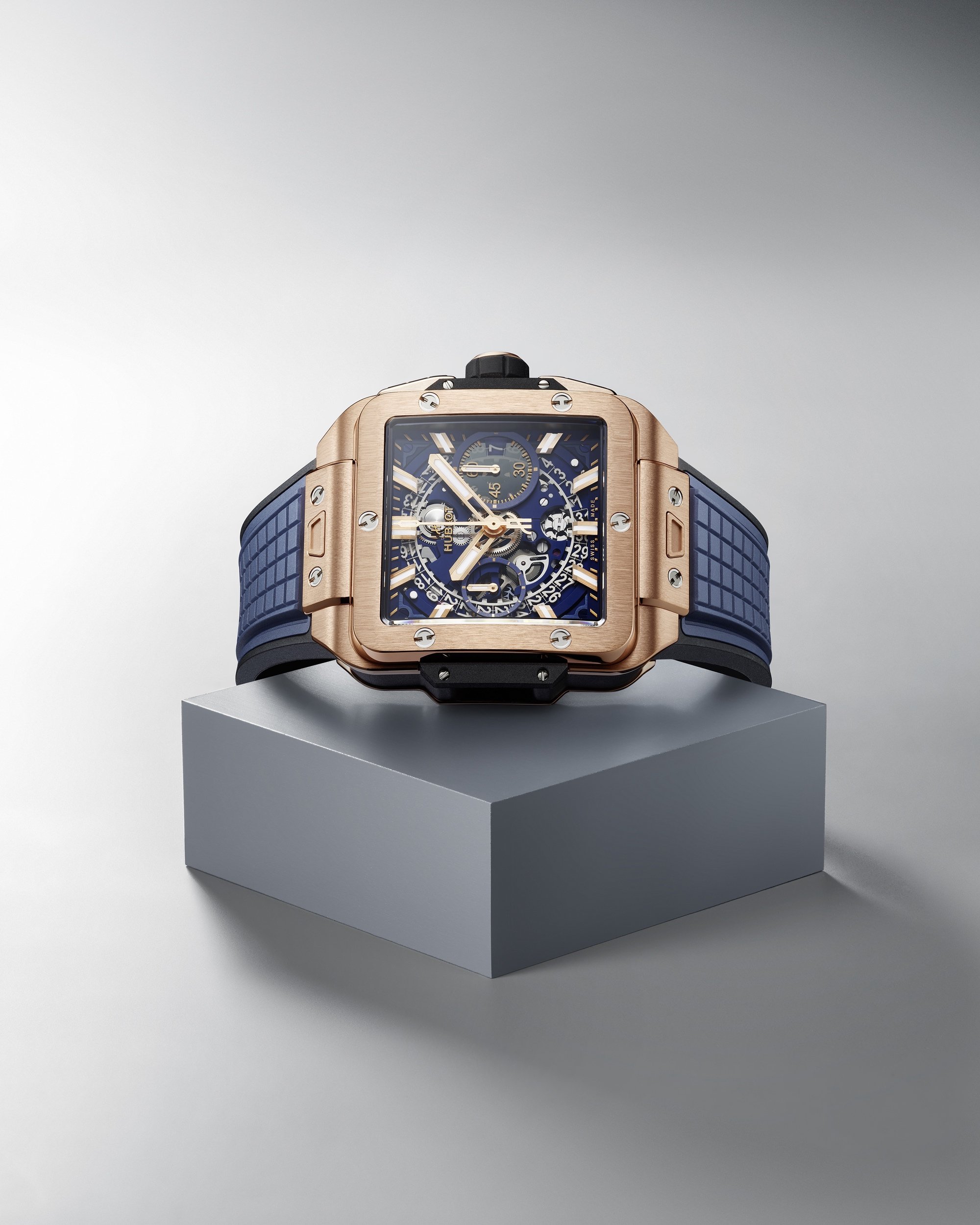 Hublot Square Bang Unico King Gold Blue