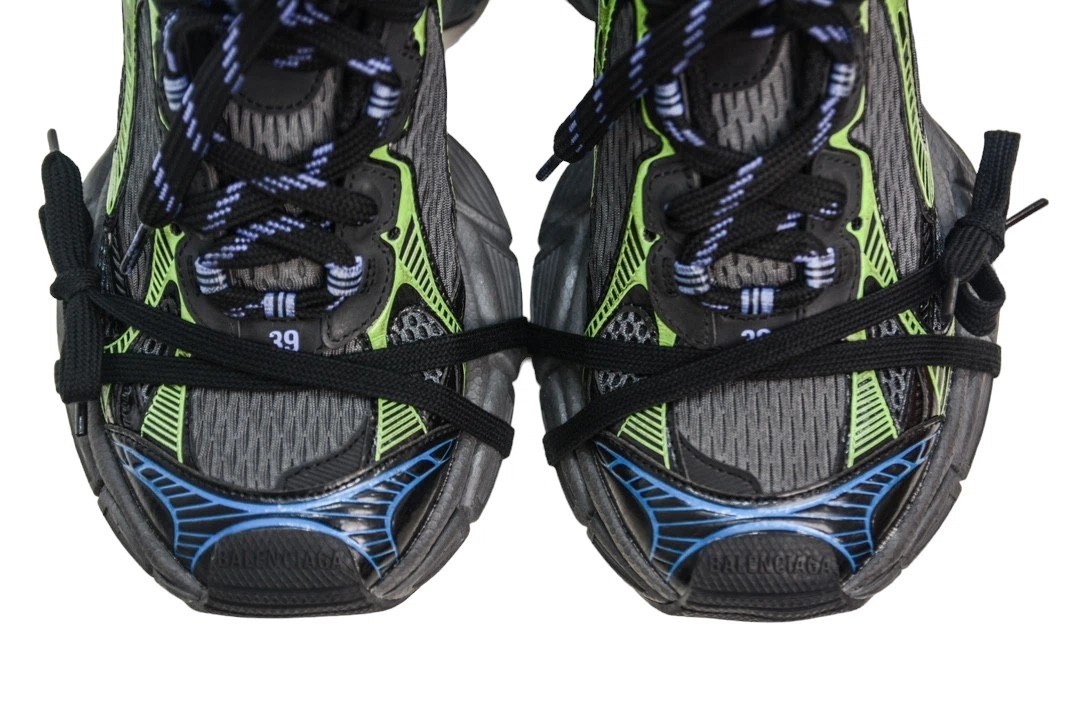 Balenciaga 3XL Sneaker in Dark Grey Black Blue and Green、mysite、Cacoeks