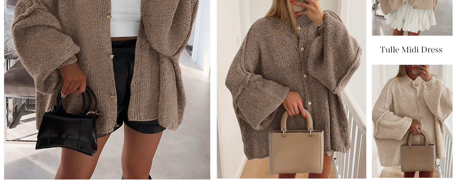 Women's Winter Button Down Cardigan Sweaters