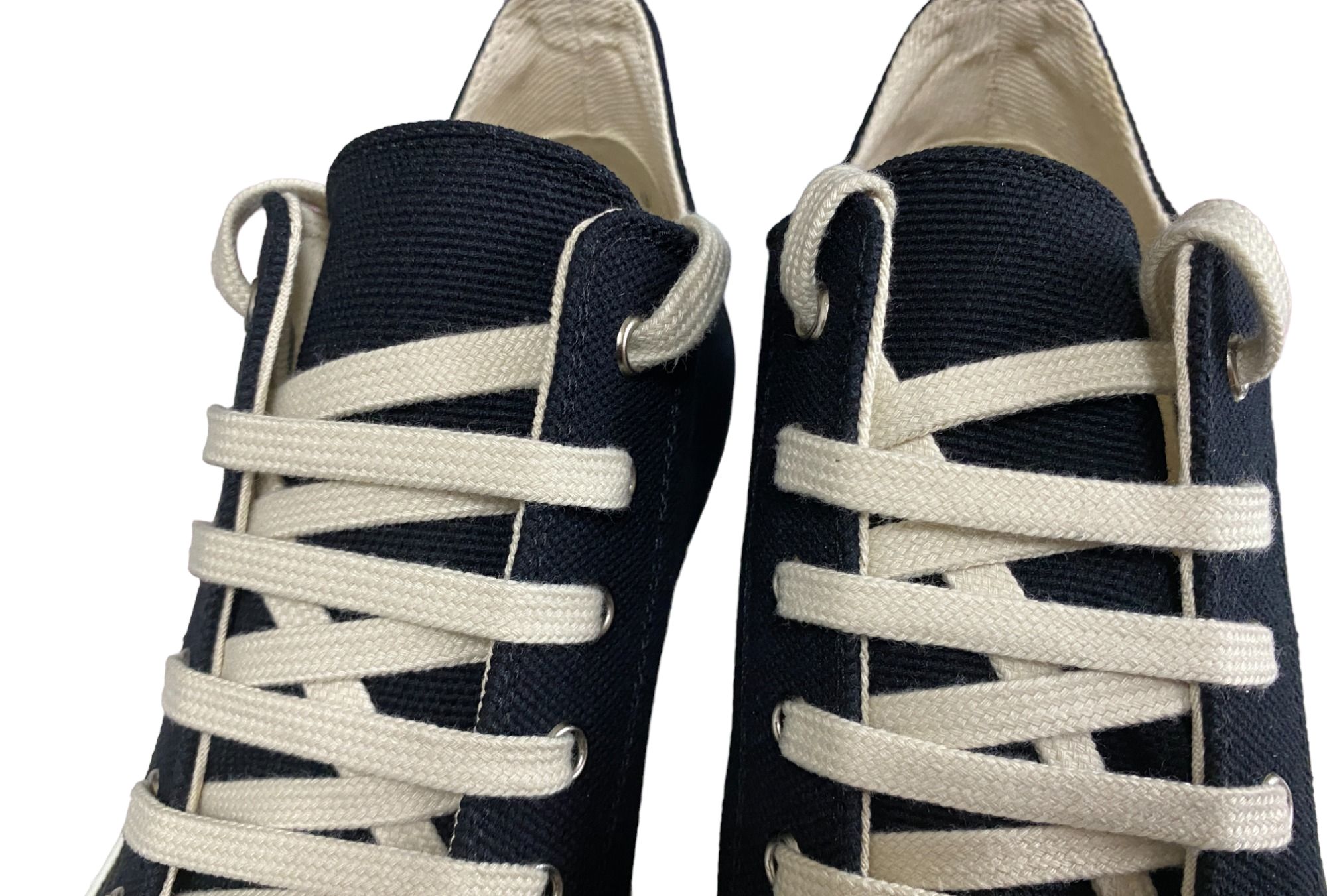 Rick Owens Drkshdw Black Canvas Low Black、mysite、Cacoeks