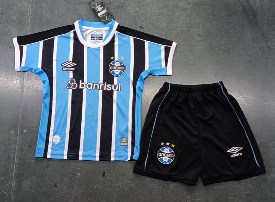 23/24 Gremio FBPA Home Football Shirt Kids Size Suit-mysite Custom Football Kit- Nextkits