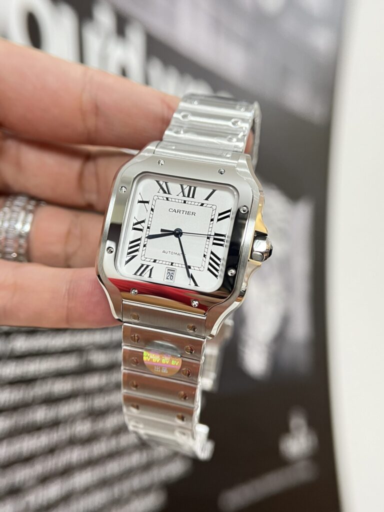 Đồng Hồ Cartier Santos WSSA0018 Replica 11 Màu Trắng 39 (4)