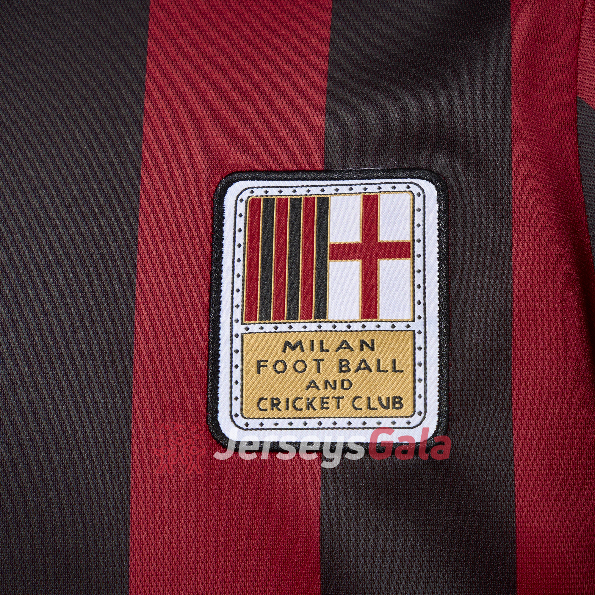 JerseysGala.com | AC Milan 24-25 125th Anniversary Long Sleeves Red Jersey - Fans Version -Customize Name, Number and Patch | Worldwide Shipping