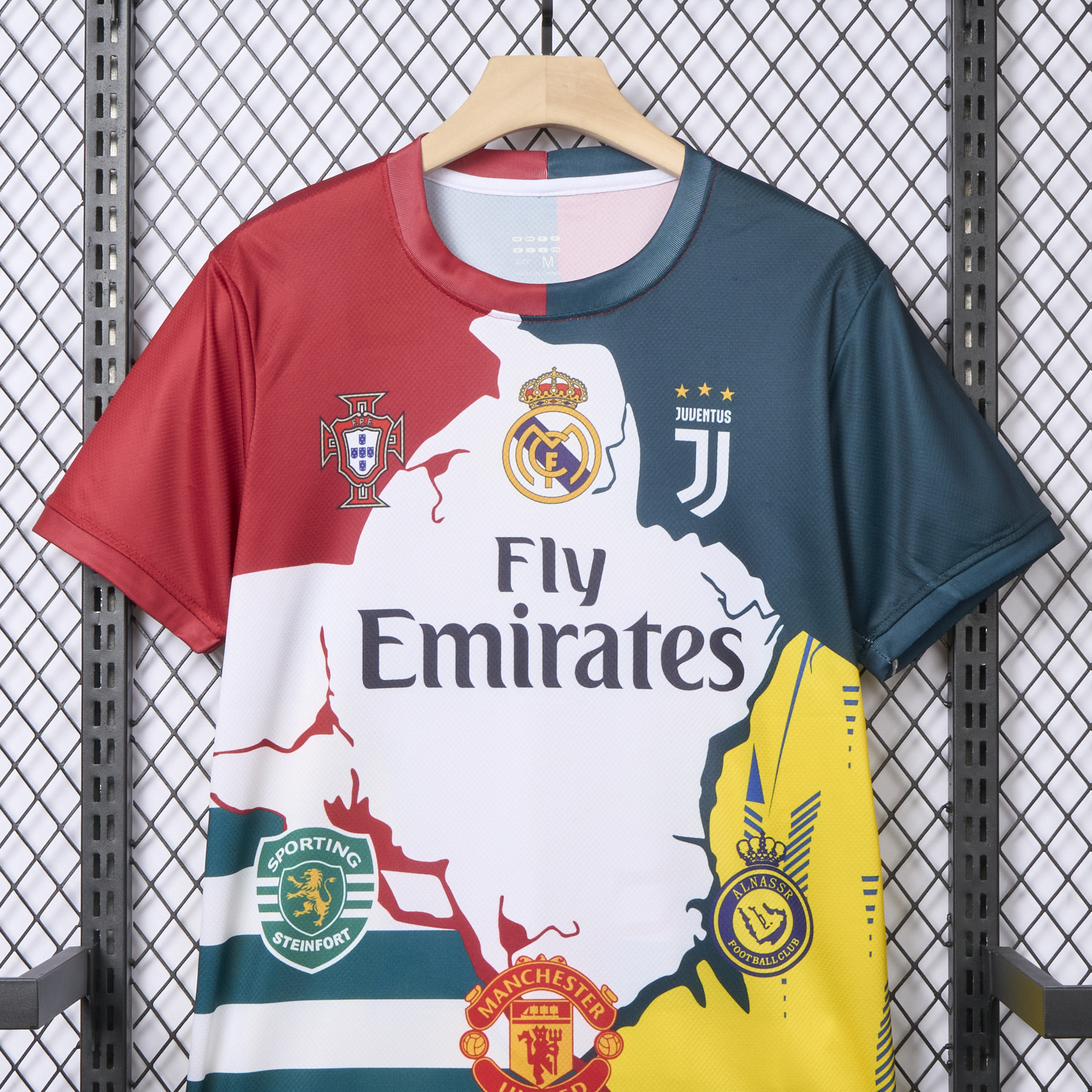 foot-Cristiano Ronaldo Career Commemorative Jersey Real Madrid Juventus Portugal Manchester United Al Nassr Sporting CP - Fans Version