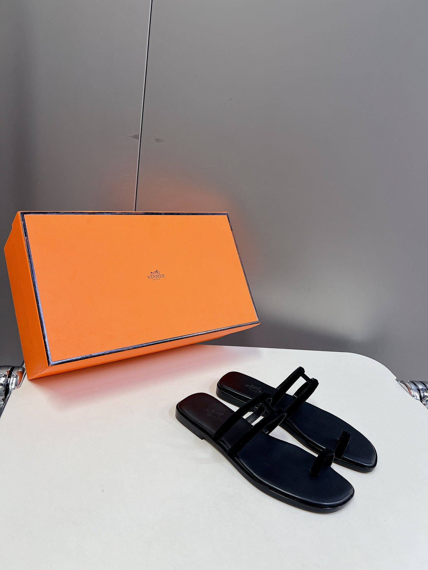 Georgia Sandals Black Suede Black Calfskin、mysite、Cacoeks