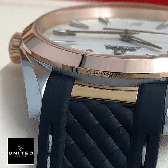 Omega Seamaster White Dial Replica rubber black bracelet