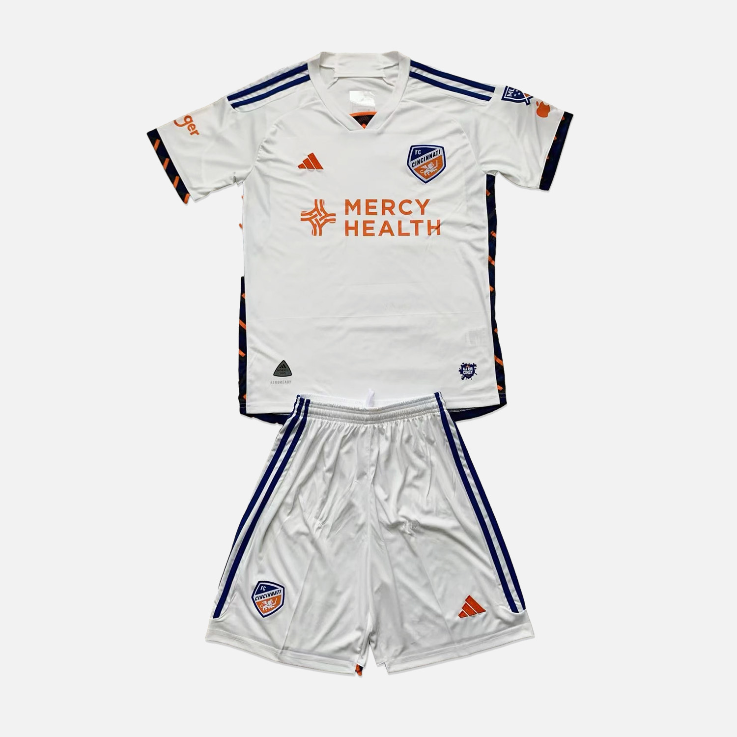 ManixJersey.com | Cincinnati 2024 Away Stadium Kids Kit -Customize Name, Number and Patch | Worldwide Shipping
