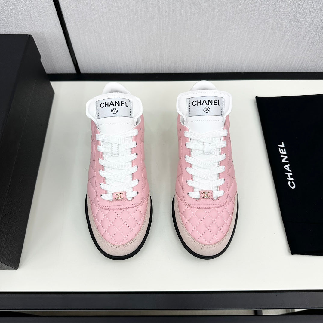 SPORTS SHOES IN LIGHT PINK CALFSKIN、mysite、Cacoeks