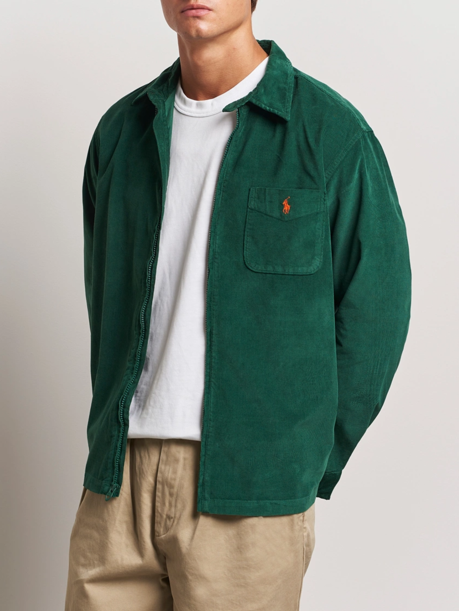 Polo Zip Corduroy Jacket